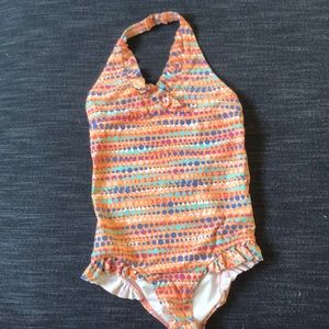 Garnet Hill Girls Halter Bathing Suit - Size 10